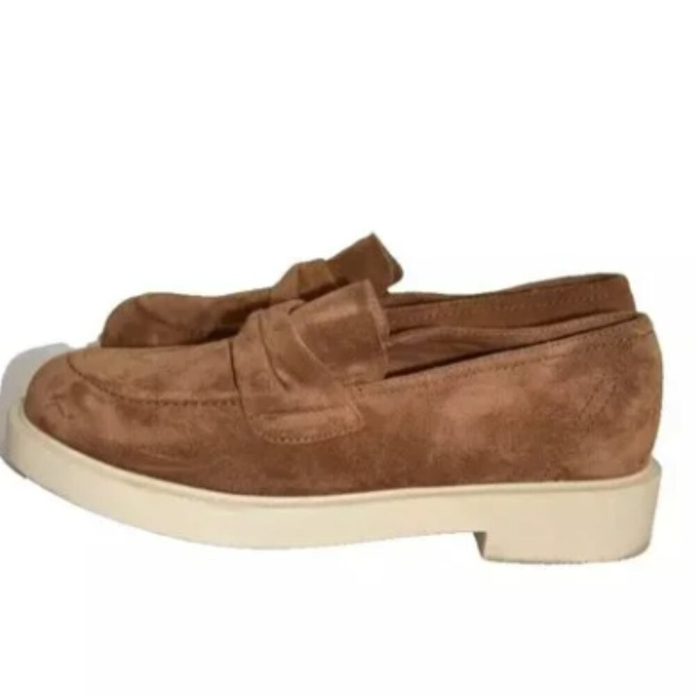 Paul Green Sadie Women's Size 7 Shoes Brown Soft Suede Slip On Loafers NEW